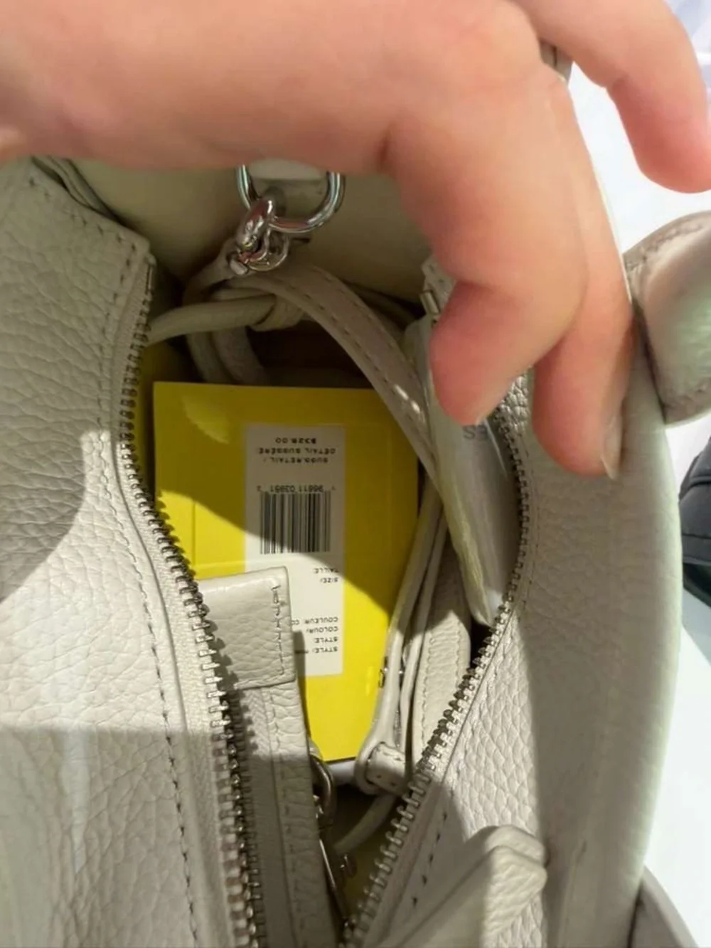 Marc Jacobs Small Pebbled Leather Tote in Pale Green